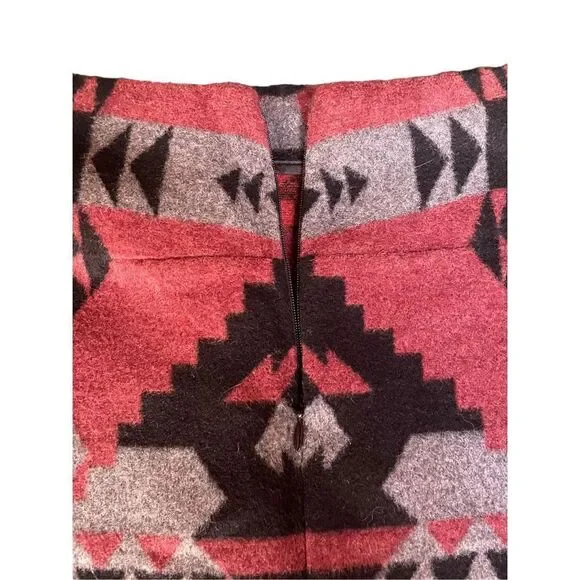 GAP Geometric Recycled Wool Blend Mini Skirt Sz 0 - Picture 3 of 6
